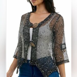 ⭐️Noelle Mesh Sequined Top⭐️